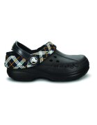 Crocs Saboti Blitzen Winter Plaid Kids - US Negru - Black/Black - Negru