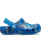 Crocs Saboti Classic Shark Clog PS - US Albastru - Prep Blue - Alb