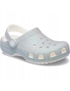Crocs Saboti Copii - Classic Iridescent Glitter Clog - Alb - Alb