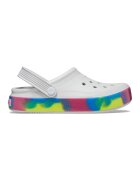 Crocs Saboti cu banda stralucitoare - Gri deschis/Roz/Albastru
