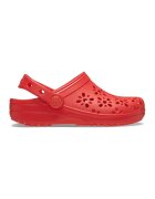 Crocs Saboti cu decupaje florale - Rosu