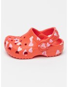 Crocs Saboti cu model cu inimi - Rosu/Roz