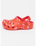Crocs Saboti cu model cu inimi - Rosu/Roz