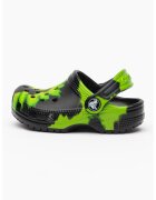 Crocs Saboti cu model tie dye Classic - Verde/Negru