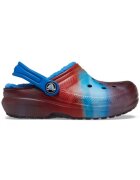 Crocs Saboti Kids' Classic Lined Out of this World Clog - US Albastru - Bright Cobalt - Alb