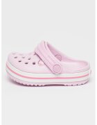 Crocs Saboti slingback convertibili cu dunga contrastanta Crocband - Roz pastel