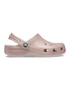 Crocs Saboti slingback cu aspect stralucitor - Roz prafuit
