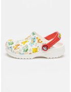 Crocs Saboti slingback cu model grafic - Alb