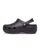 Crocs Saboti slingback cu model perforat si talpa flatform - Negru
