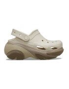 Crocs Saboti slingback cu talpa demi-wedge - Verde deschis/Crem