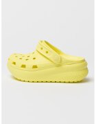Crocs Saboti slingback cu talpa wedge si aspect perforat Cutie - Galben deschis