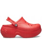 Crocs Saboti unisex cu model uni Bella - Rosu