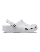 Crocs Saboti unisex de cauciuc cu logo - Alb