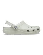 Crocs Saboti unisex de cauciuc cu logo - Alb murdar