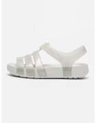 Crocs Sadale cu aspect stralucitor Isabella - Gri deschis/Argintiu