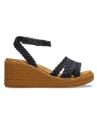 Crocs Sandale Brooklyn Woven Ankle Strap Wedge - Negru
