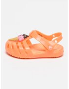 Crocs Sandale cu model grafic Isabella - Bej/Portocaliu neon/Roz