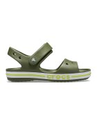 Crocs Sandale cu velcro si logo - Kaki