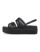 Crocs Sandale wedge cu logo Brooklyn - Negru