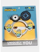 Crocs Set de talismane cu model desene animate - pentru saboti - 4 Piese - Negru/Galben pai/Albastru deschis