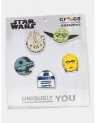 Crocs Set de talismane pentru saboti Star Wars - 5 Piese - Galben pai/Albastru deschis/Verde sparanghel