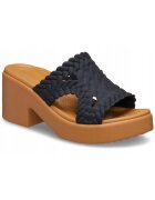 Crocs Slapi Coturn Femei - Brooklyn Woven Heel 209979 Slide - Negru - Negru