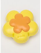 Crocs Talisman in forma de floare - pentru saboti - Galben pai/Portocaliu deschis