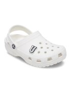 Crocs Talisman litera Jibbitz™ - Negru - Alb - Gri cenusiu