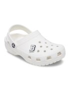 Crocs Talisman litera Jibbitz™ - Negru - Alb - Gri cenusiu