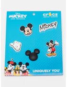 Crocs Talismane cu design Mickey Mouse - pentru saboti - Alb/Negru