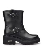 Cult Ghete biker de piele Grace 3925 - Negru
