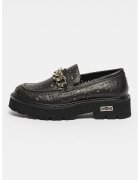 Cult Pantofi loafer din piele Slash - Negru