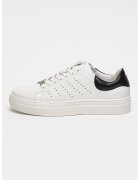 Cult Pantofi sport din piele Lemmy - Alb/Negru