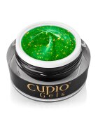 Cupio Gel UV de constructie Verde - 15ml - cu glitter neon