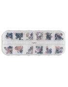 Cupio Ornamente metalice unghii set 12 Precious
