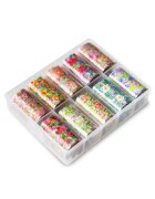 Cupio Set folie de transfer 10 - decor unghii - multicolor - 4x100cm