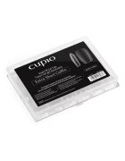Cupio Set tipsuri full nail dizolvabile 240buc - Extra Short Coffin - transparent