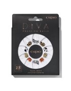 Cupio Set unghii false Diva - 28 tipsuri - pila - adeziv - betisor pentru cuticule - multicolor