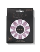 Cupio Set unghii false Diva Ballerina Mirror - 28 tipsuri - pila - adeziv - betisor pentru cuticule - multicolor