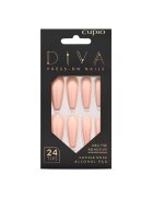 Cupio Set unghii false Perfect Nude - 24 tipsuri - pila - adeziv - betisor - pad cu alcool