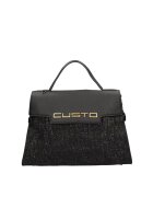 Custo Barcelona Geanta de piele ecologica cu logo in relief Ultra - Negru