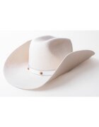 Dadarlat Palarie unisex din lana Original Cowboy - Alb