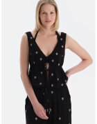 DAGI Bluza cu decolteu in V - Negru
