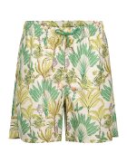 DAGI Pantaloni scurti de baie cu model tropical - Verde deschis/Bej deschis