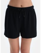 DAGI Pantaloni scurti din amestec de modal cu snur - Negru