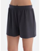 DAGI Pantaloni scurti din amestec de modal cu talie inalta - Gri inchis