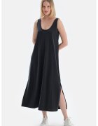 DAGI Rochie din amestec de lyocell cu slituri laterale - Negru