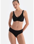 DAGI Sutien cu insertii din plasa - Negru