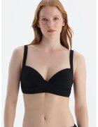 DAGI Sutien de baie cu burete si nod frontal - Negru