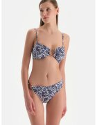 DAGI Sutien de baie cu model paisley - Alb/Violet